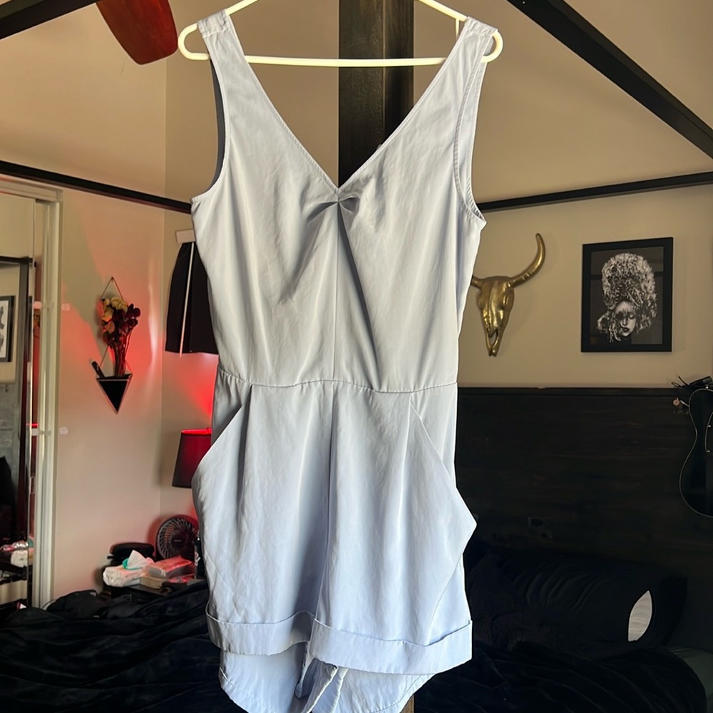 RACHEL Rachel Roy Vintage Light Blue Romper Playsuit Size 10
